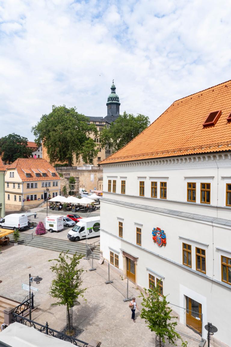 Einzelzimmer mit Schlossblick